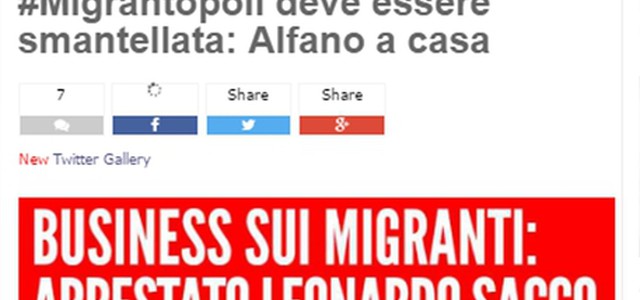 Blog Grillo, smantellare "Migrantopoli"