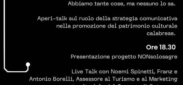 Cult.Com: come NON si comunica - Mercoledì 28 giugno l'Aperi-talk sul ruolo della strategia comunicativa nella promozione del patrimonio culturale catanzarese e calabrese