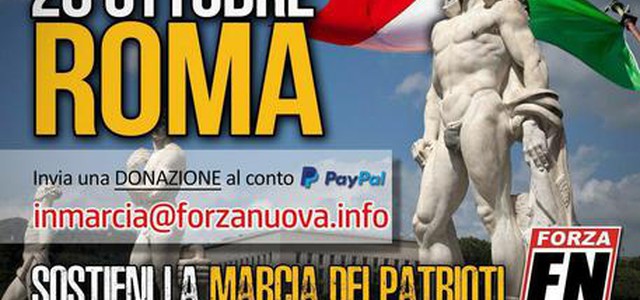 Marcia su Roma: Fn insiste, 28 ottobre saremo all'Eur. Minniti: 'Non l'autorizzeremo'