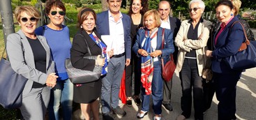 La piazzetta principale del Parco della Biodiversità Mediterranea intitolata ad Anna Maria Longo