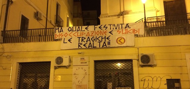 Azione Identitaria: "Ma quale festività, disoccupazione e suicidi le tragiche realtà"