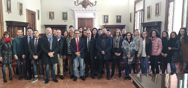 IL SINDACO ABRAMO HA SALUTATO I NUOVI DIPENDENTI COMUNALI ENTRATI IN SERVIZIO