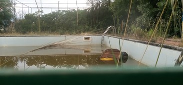 Ancora pattume dentro e fuori l'Acqua splash