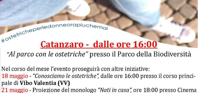 Giornata internazionale dell'ostetrica al Parco della Biodiversità di Catanzaro 
