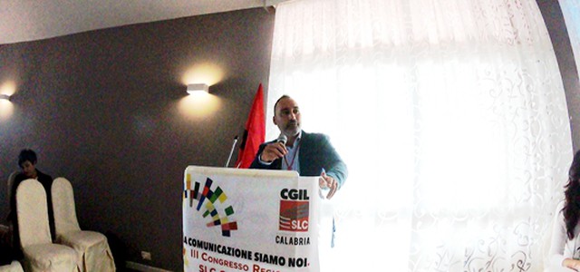 3° Congresso regionale Slc Cgil Calabria, Carchidi rieletto segretario generale
