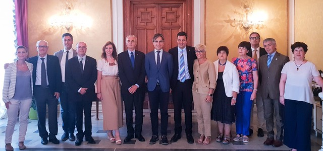 Falcomatà riceve a Palazzo San Giorgio i rappresentanti del Distretto Rotary 2100 