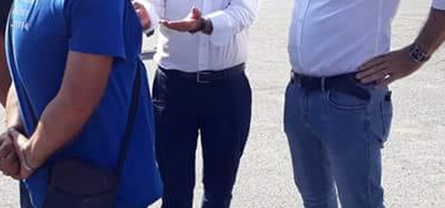Risanamento movimento franoso nel centro abitato di Palermiti, sopralluogo del presidente Bruno