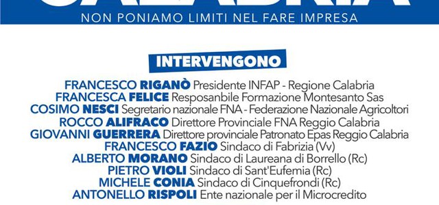 RICAMBIO GENERAZIONALE, YES I START UP FUNZIONA  OGGI, GIOVEDÌ 6 APRILE, 46ESIMA TAPPA A GIOIA TAURO  - RISPOLI (ENM):STOP EMIGRAZIONE,PIÙ CREATIVITÀ