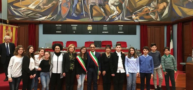 Abramo ha accolto il minisindaco dell'Istituto Comprensivo Casalinuovo 