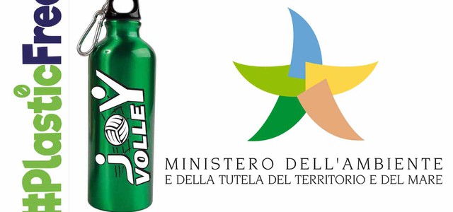 Joy Volley riconosciuta dal Ministero dell’Ambiente per il progetto “Plastic Free” in palestra.