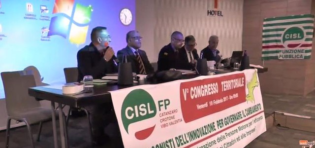 Concluso V° Congresso Territoriale CISL Funzione Pubblica di Catanzaro-Crotone-Vibo (VIDEO)