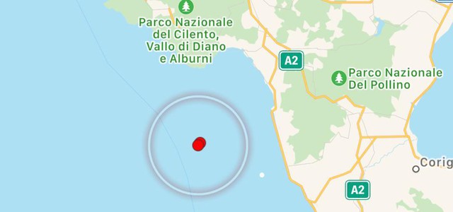 Terremoto al largo della Calabria