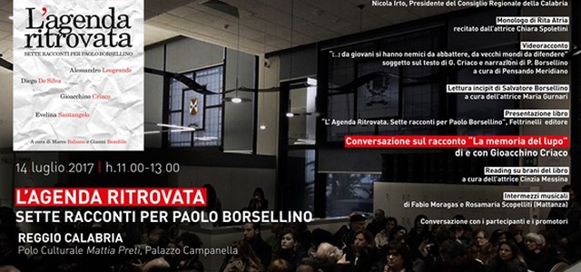 “L'agenda ritrovata” fa tappa a Reggio Calabria