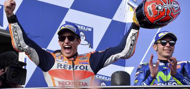 MotoGp Australia: vince Marquez, Rossi secondo