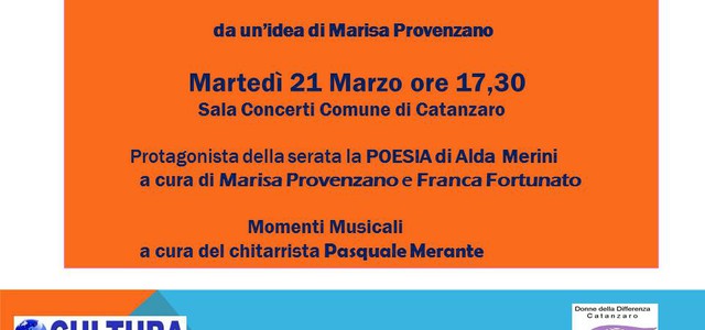 Il 21 marzo V appuntamento con "La poesia in città"