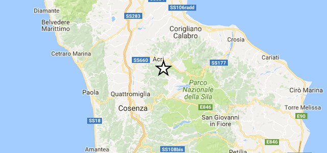 Terremoti, scossa nel cosentino