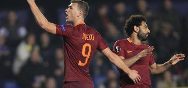 Europa League: Villarreal Roma 0-4, tripletta Dzeko. Vince la Fiorentina
