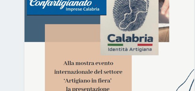 Marchio Calabria identità artigiana - Barbalace (Confartigianato): "Emblema della bravura dei nostri artigiani"