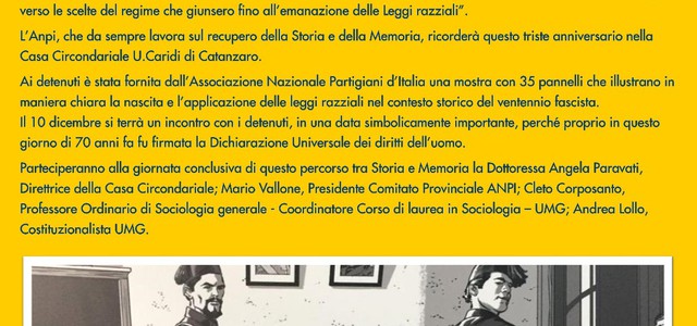L' ANPI celebra i 70 anni dalla Dichiarazione dei Diritti dell'Uomo