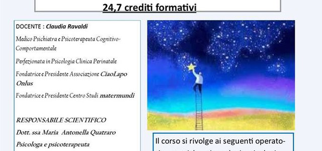Il dramma del lutto perinatale, corso di “Acquamarina”