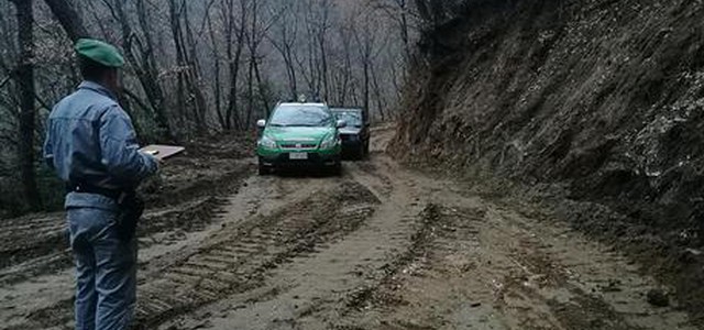 Sequestrata pista abusiva nei boschi