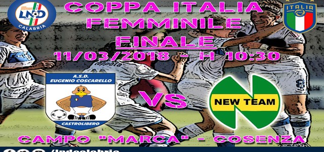 Coppa Italia Femminile: la finale al Marca di Cosenza