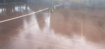 Allagati i campi da tennis a Pontepiccolo