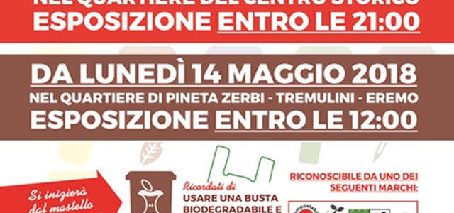 Avvio servizio di raccolta differenziata porta a porta nei quartieri del Centro Storico 