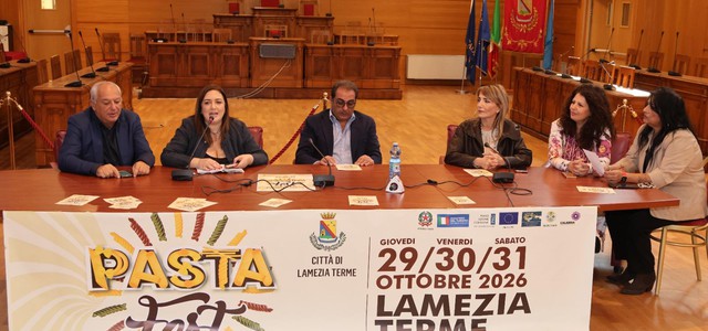 Presentato oggi a Lamezia Terme Pasta Fest - il programma