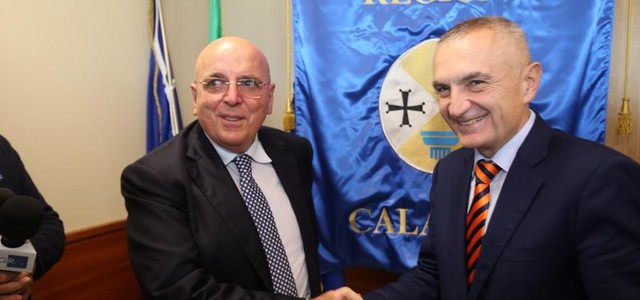 Oliverio riceve la visita del Presidente d'Albania Ilir Meta