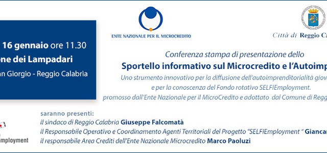  Il Comune di Reggio Calabria entra nella Rete MicroCredito