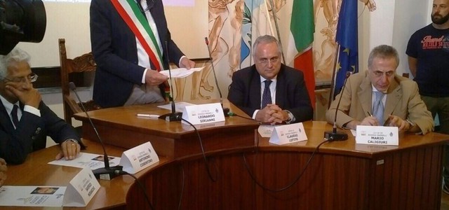 Orgoglio calabrese, il presidente della Lazio Lotito: "Mi sento cittadino di Soveria Mannelli"