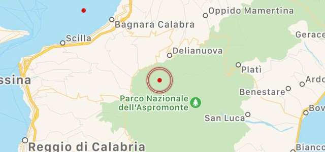 Terremoto nel reggino