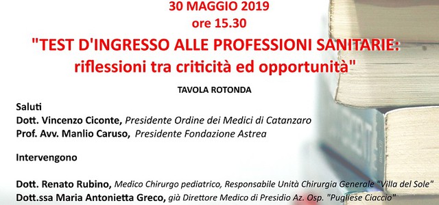 Catanzaro, oggi alle 15.30 inaugurazione del dipartimento "Asclepio" di Fondazione Astrea