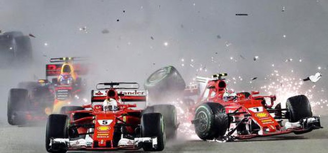 F1: scontro al Gp di Singapore, Ferrari ko. Trionfa Hamilton CLASSIFICA