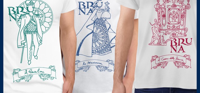Lo stilista Michele Miglionico crea una t-shirt edizione limitata per la Festa della Bruna 2024