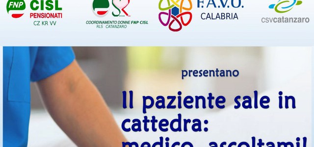 Il paziente sale in cattedra, iniziativa a Palazzo De Nobili