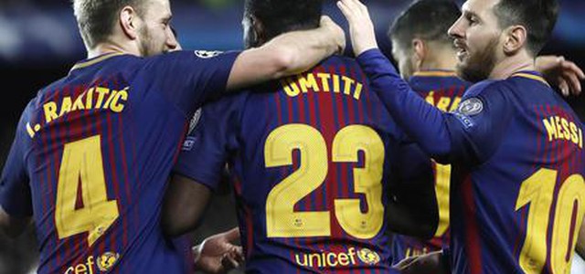 Champions League: il Barcellona batte la Roma 4-1