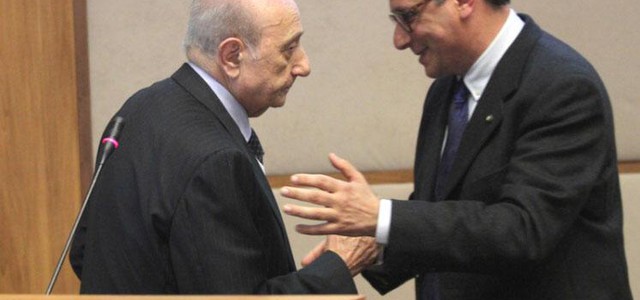 Marziale con il presidente dell'Unicef Francesco Samengo