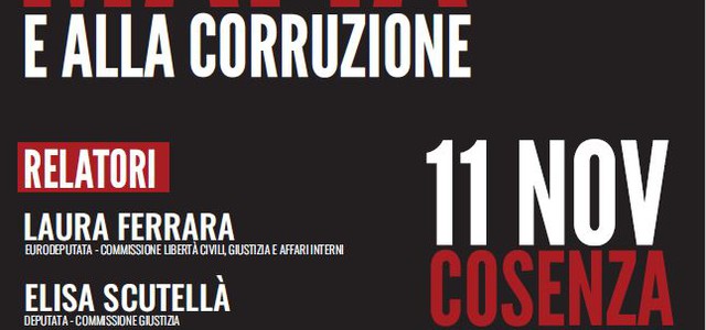 Lotta alla mafia ed alla corruzione. Laura Ferrara (M5S) promuove un dibattito 