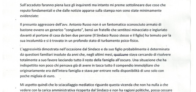 Pierpaolo Russo: diritto di replica in merito ai fatti dei giorni scorsi