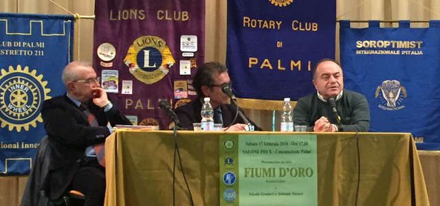 Lions, Leo e altre associazioni di servizio alla presentazione del libro “Fiumi d’oro” a Palmi 