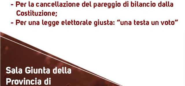Potere al Popolo, incontro con Giorgio Cremaschi