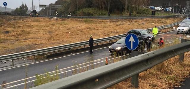 Auto sbanda su Viale de Filippis