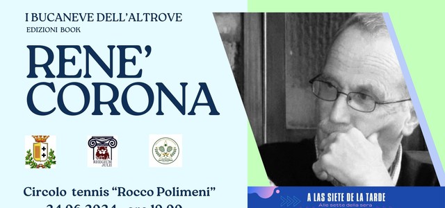 Quarto e ultimo incontro del mese di giugno del Rhegium Julii ospite Renè Corona