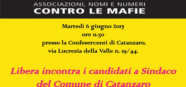 Comunali, Libera incontra i candidati a sindaco