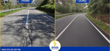 ANAS: TERMINATI I LAVORI DI MANUTENZIONE STRAORDINARIA SULLA NSA 572 (EX SS110) IN PROVINCIA DI VIBO VALENTIA