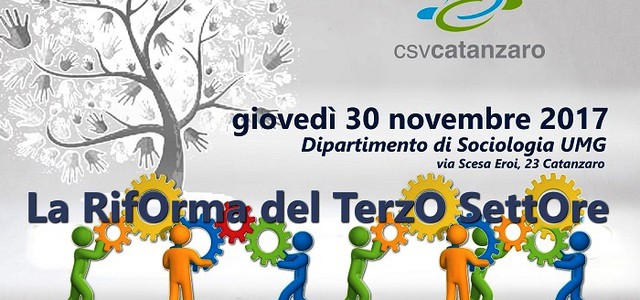 A Catanzaro studio ed approfondimento sulla legge di riforma del Terzo Settore