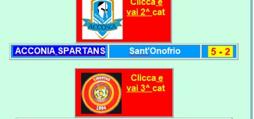 Curinga - Risultati di calcio ACCONIA SPARTANS Sant'Onofrio  5 - 2  - LIBERTAS USD Maida Sospesa 