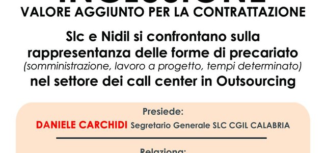 Precariato call center, incontro Cgil a Lamezia